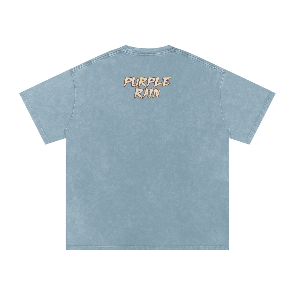 Purple Rain - Snow Washed Oversized Cotton T-Shirt