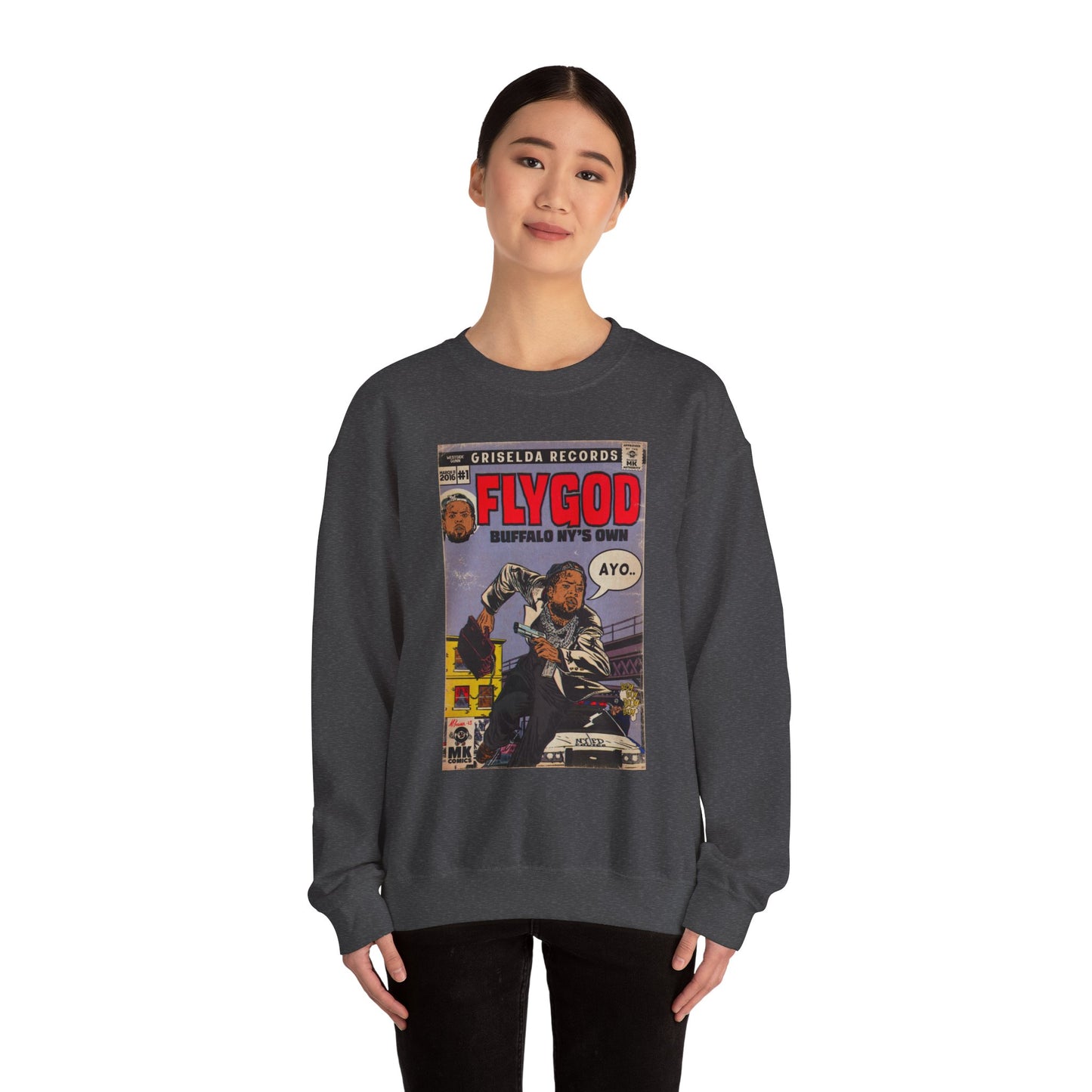 Flygod - Unisex Heavy Blend™ Crewneck Sweatshirt