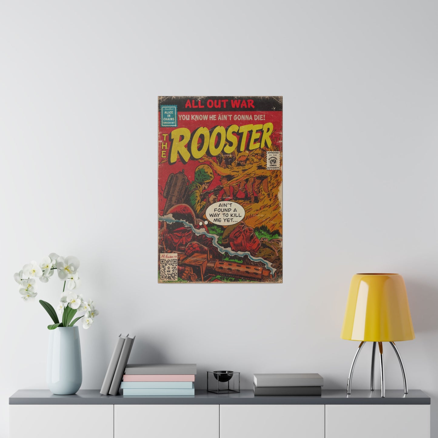 Alice In Chains - Rooster - Matte Canvas, Stretched, 0.75"