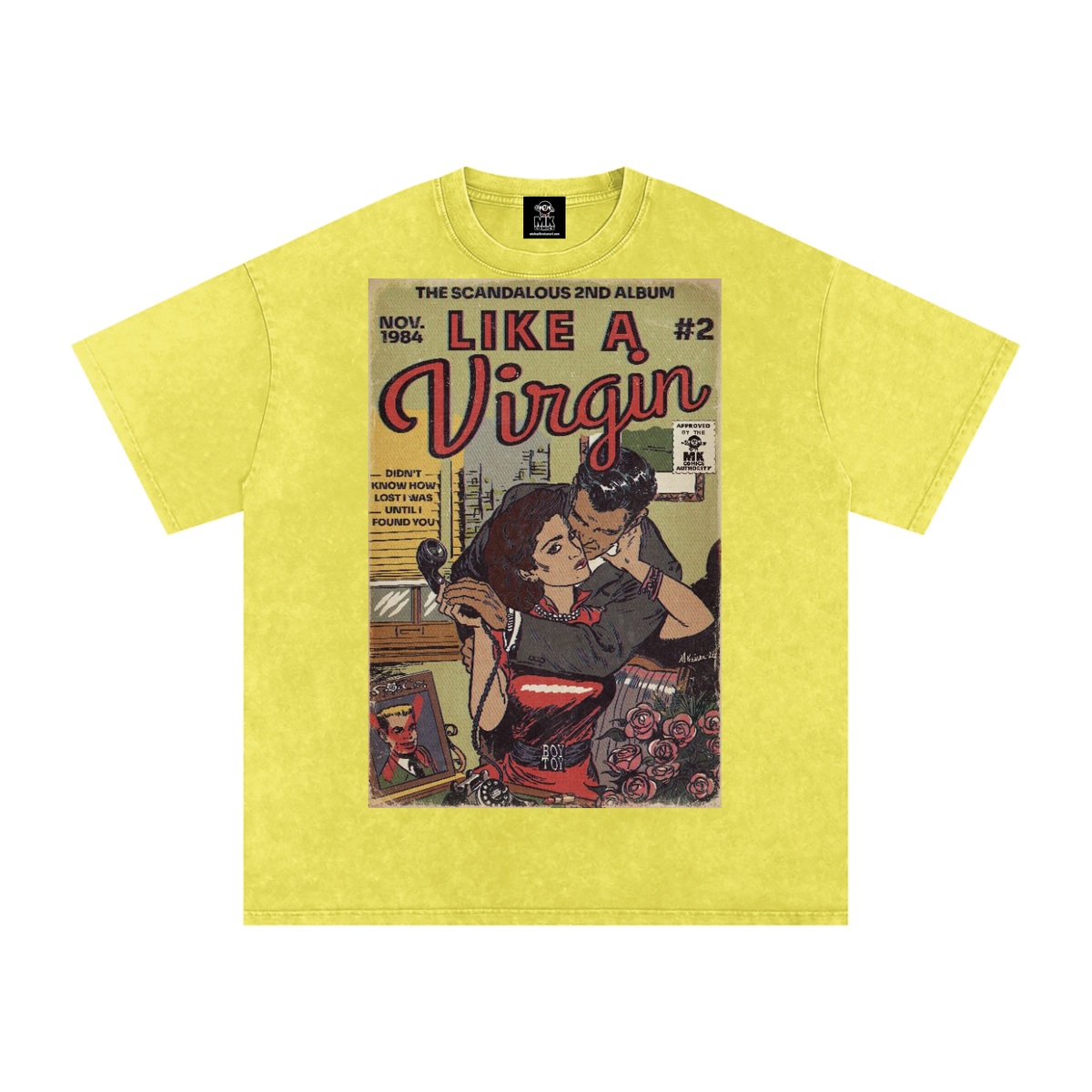 Like a Virgin - Snow Washed Oversized Cotton T-Shirt