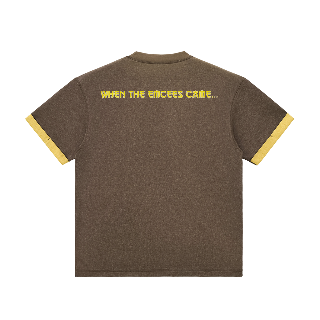 Liquid Swords - Contrast Cuff Cuffed T-Shirt