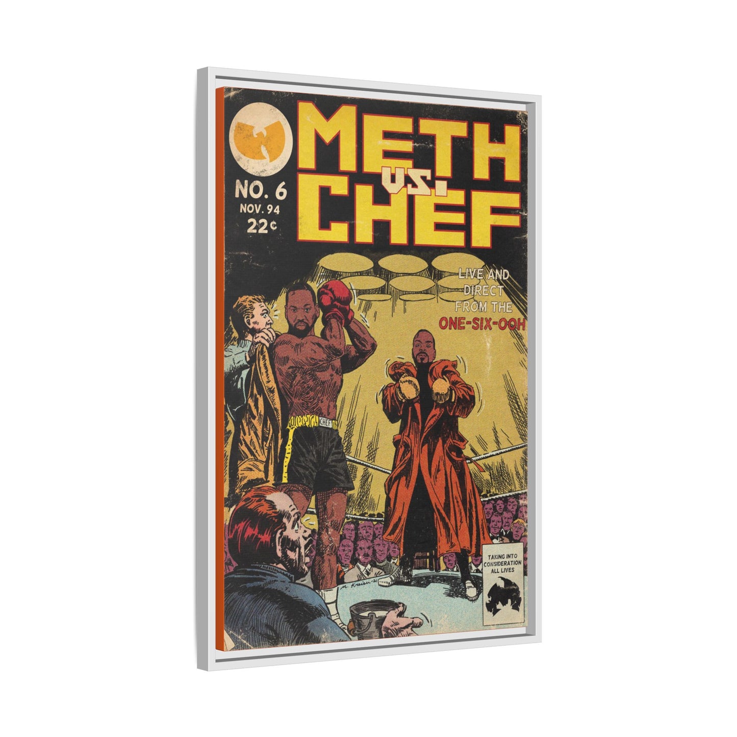 Method Man & Raekwon - Meth vs. Chef - Gallery Canvas Wraps, Vertical Frame