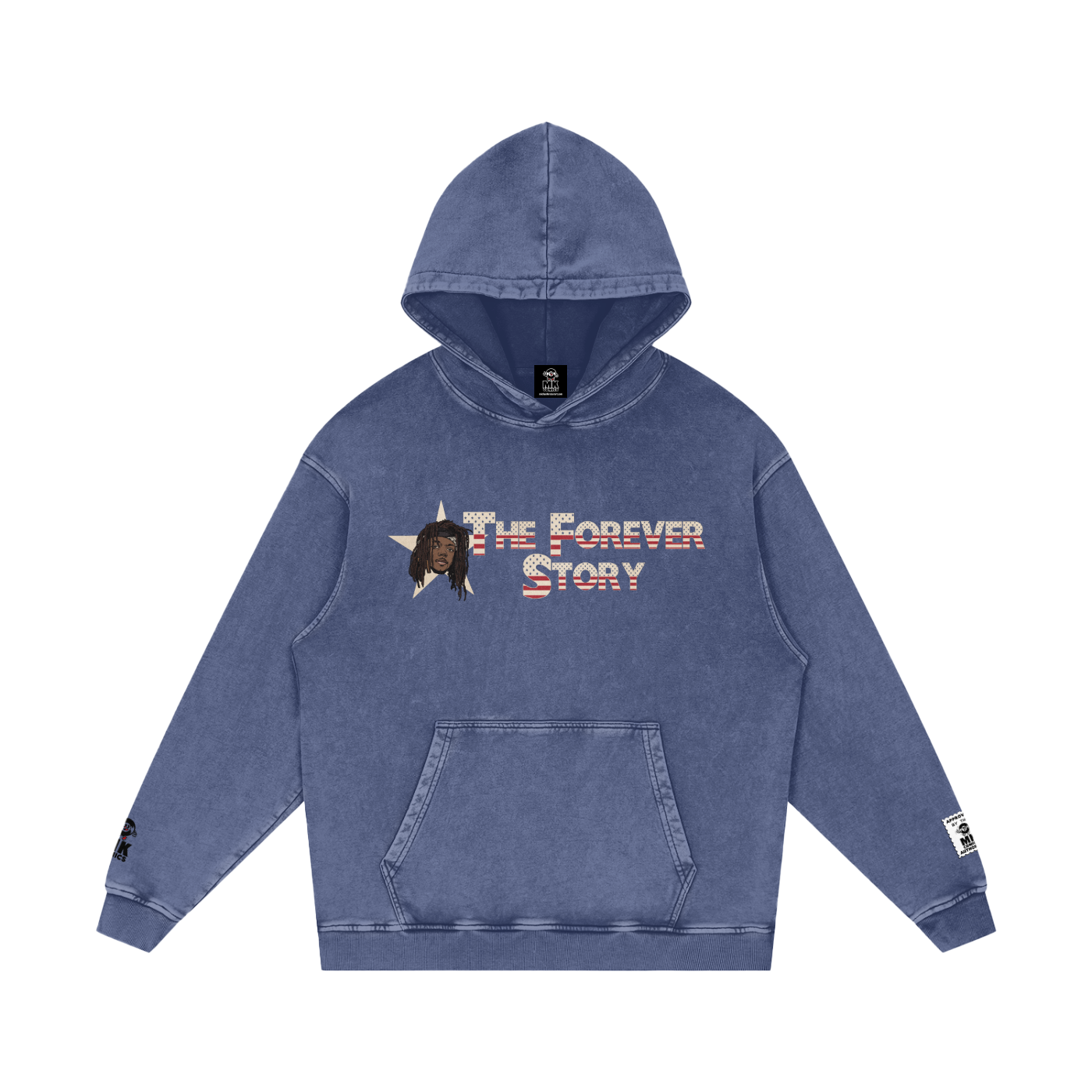 The Forever Story - Snow Washed Loose Cotton Hoodie