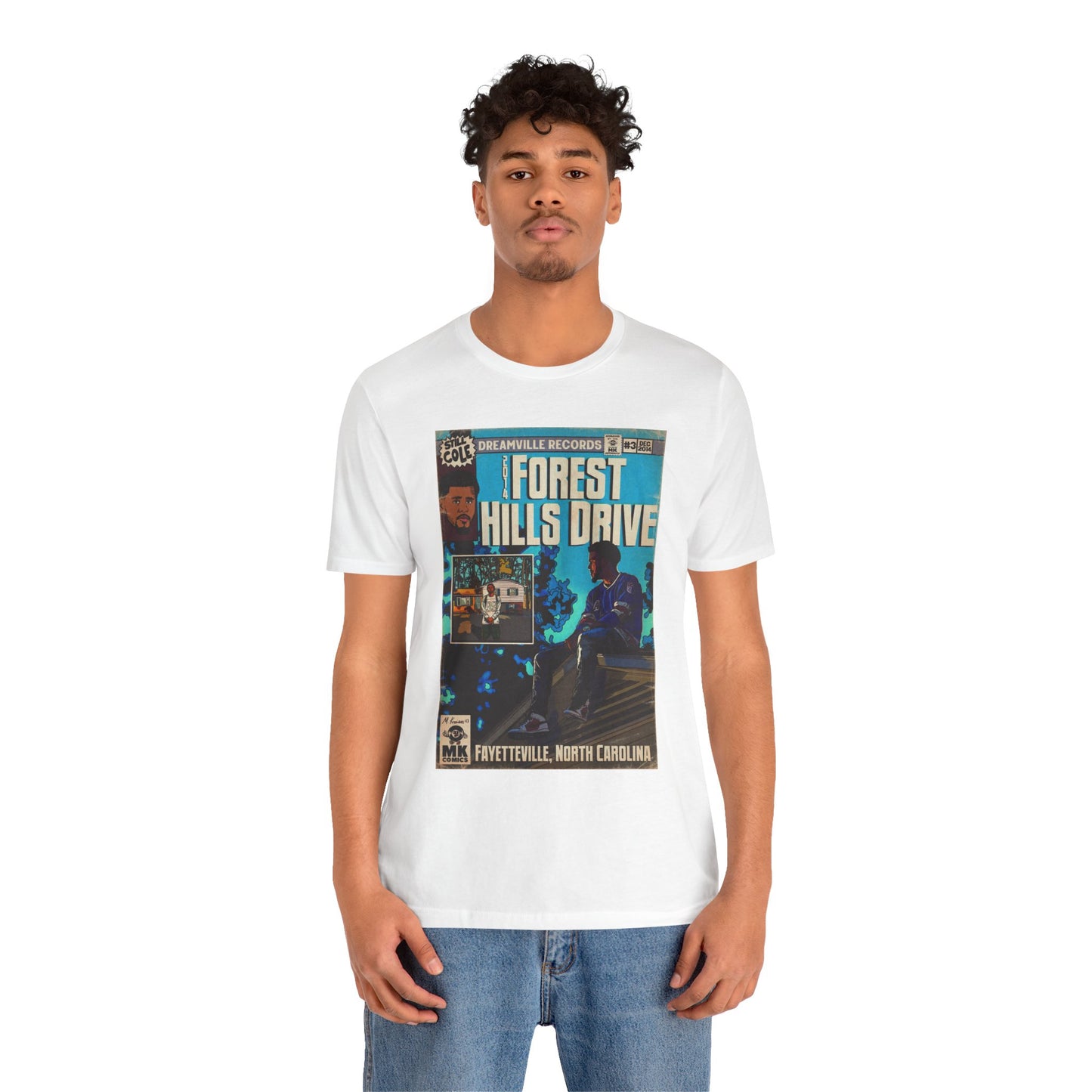 2014 Forest Hills Drive - Comic Book Art -  Unisex Jersey Short Sleeve Tee