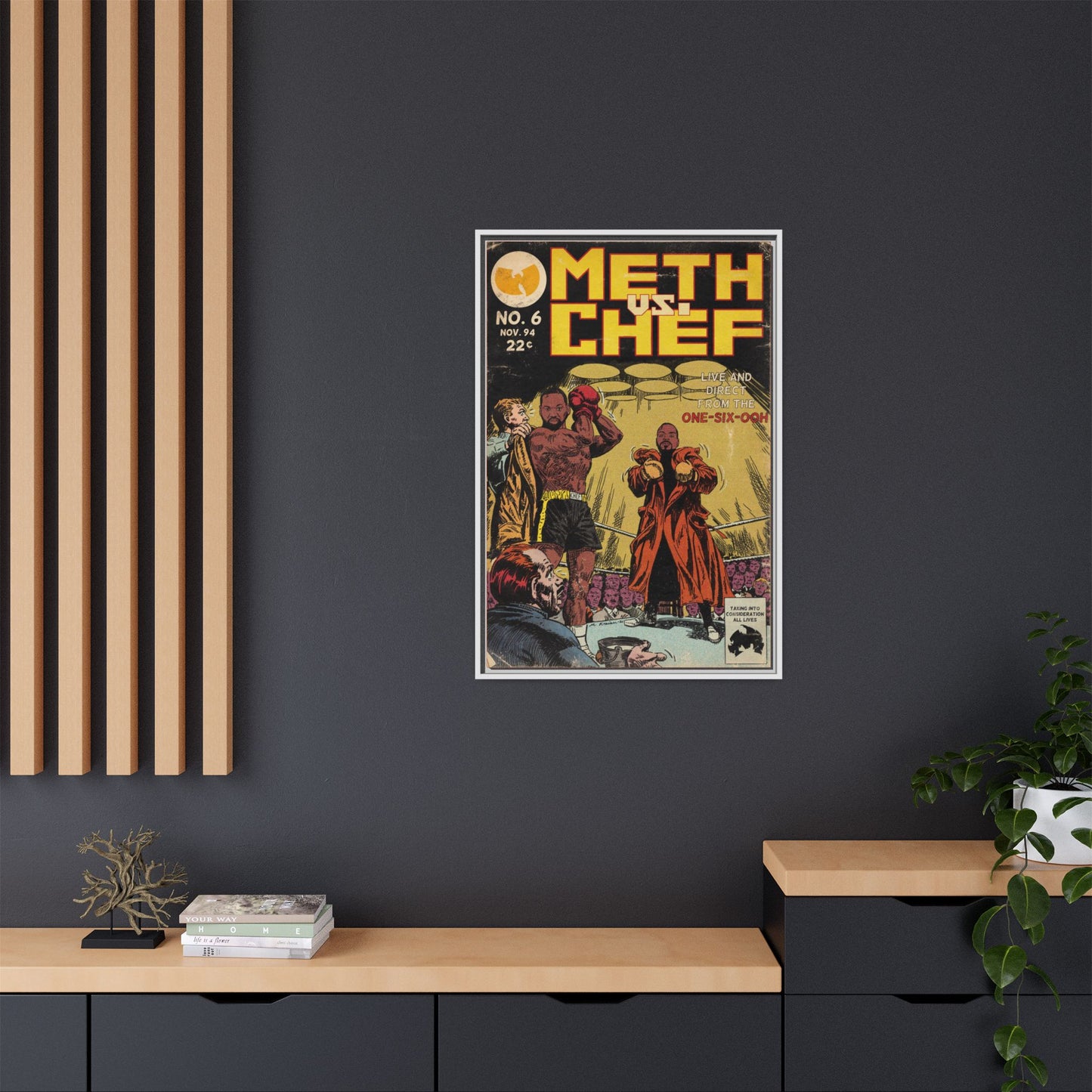 Method Man & Raekwon - Meth vs. Chef - Gallery Canvas Wraps, Vertical Frame