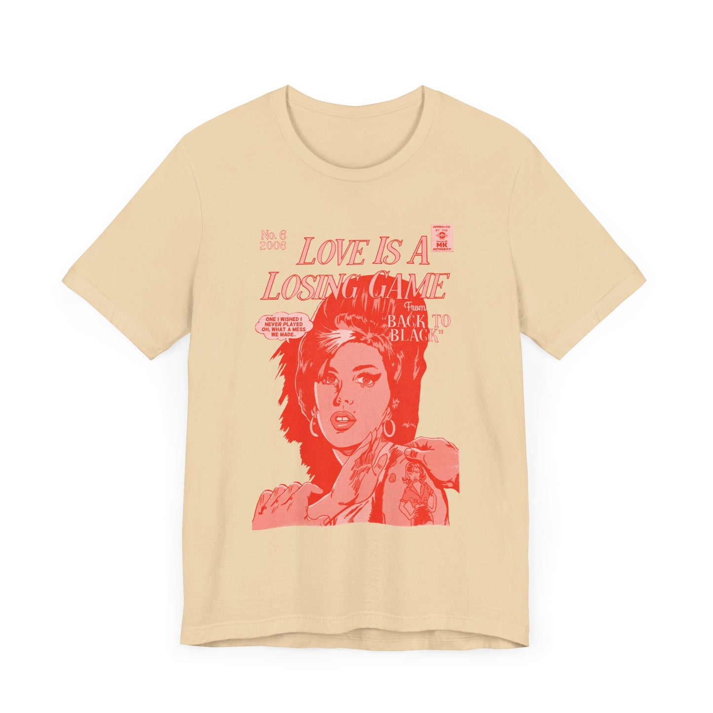 Amy Winehouse - Love is a Losing Game - RED VARIANT - Unisex Jersey Short Sleeve Tee