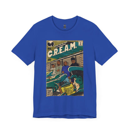 C.R.E.A.M - RZA, Meth, Rae, Deck - Unisex Jersey Short Sleeve Teem