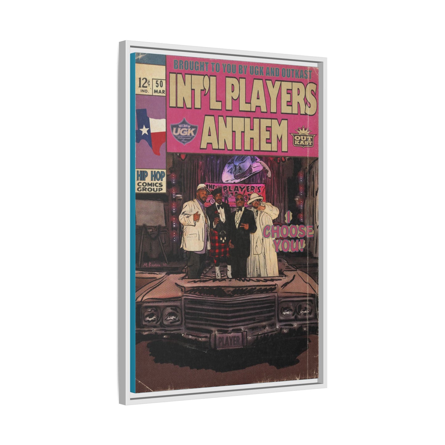 Int’l Players Anthem - Matte Canvas, Framed (Multi-color)