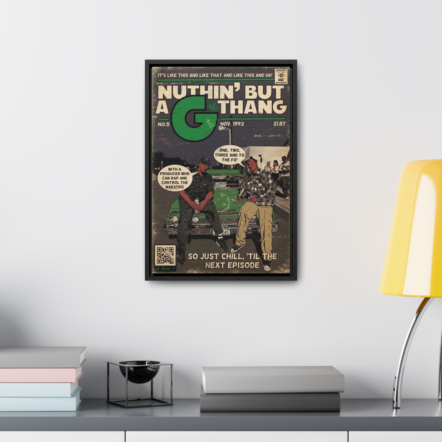 Dr. Dre & Snoop - Nuthin But A G Thang - Gallery Canvas Wraps, Vertical Frame