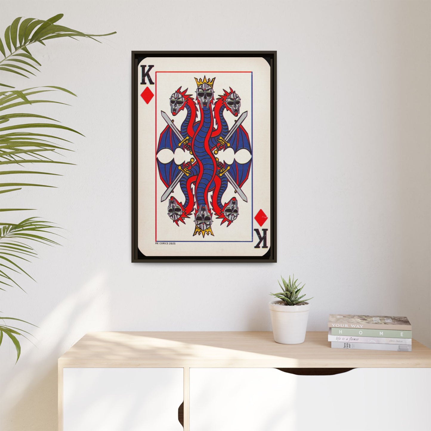 King Geedorah - Matte Canvas, Framed (Multi-color)