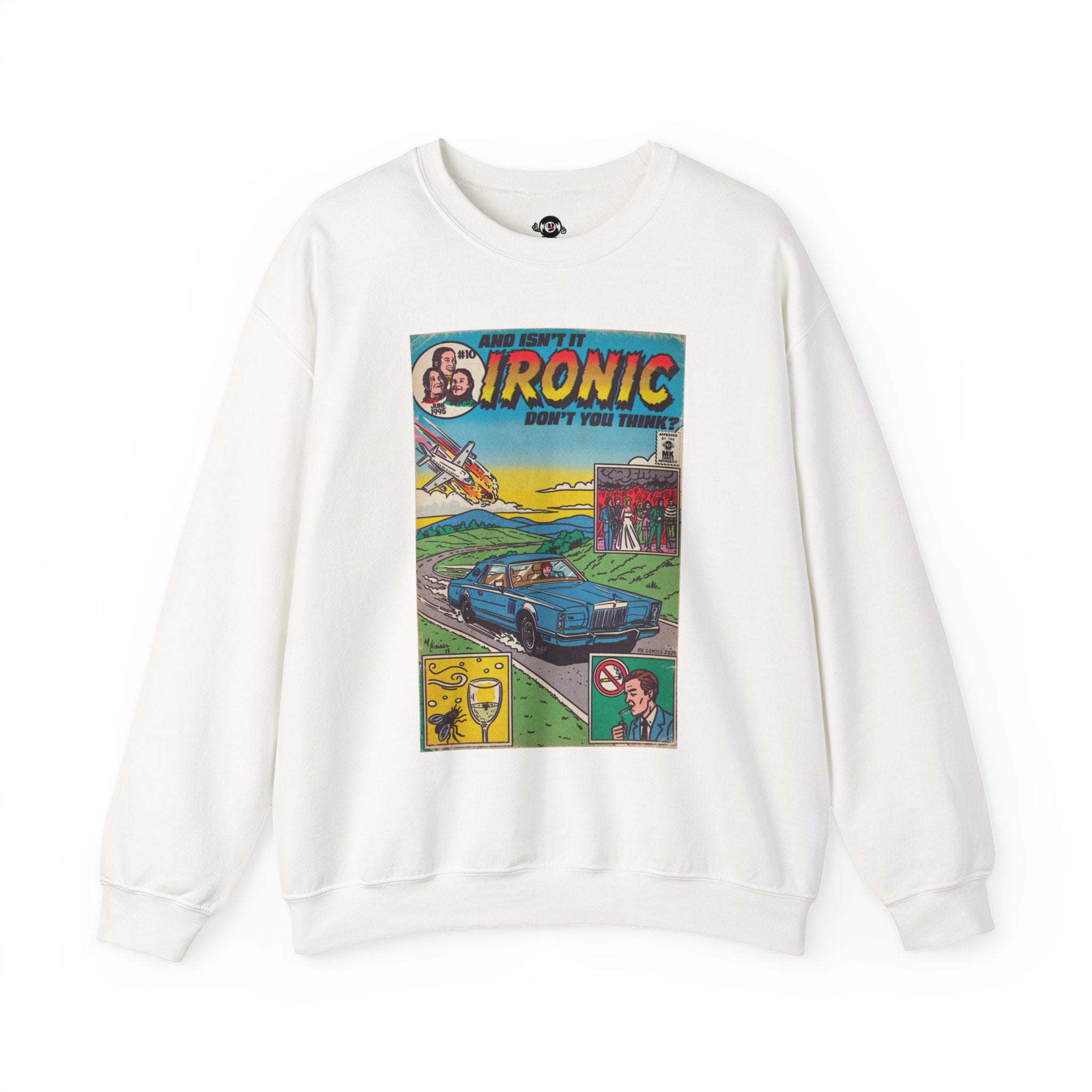 Ironic - Unisex Heavy Blend™ Crewneck Sweatshirt