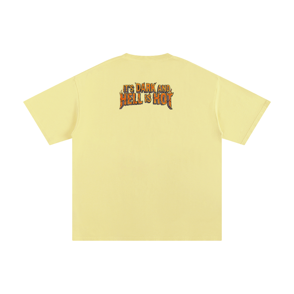 It's Dark & Hell is Hot - Unisex Pure Cotton T-Shirt