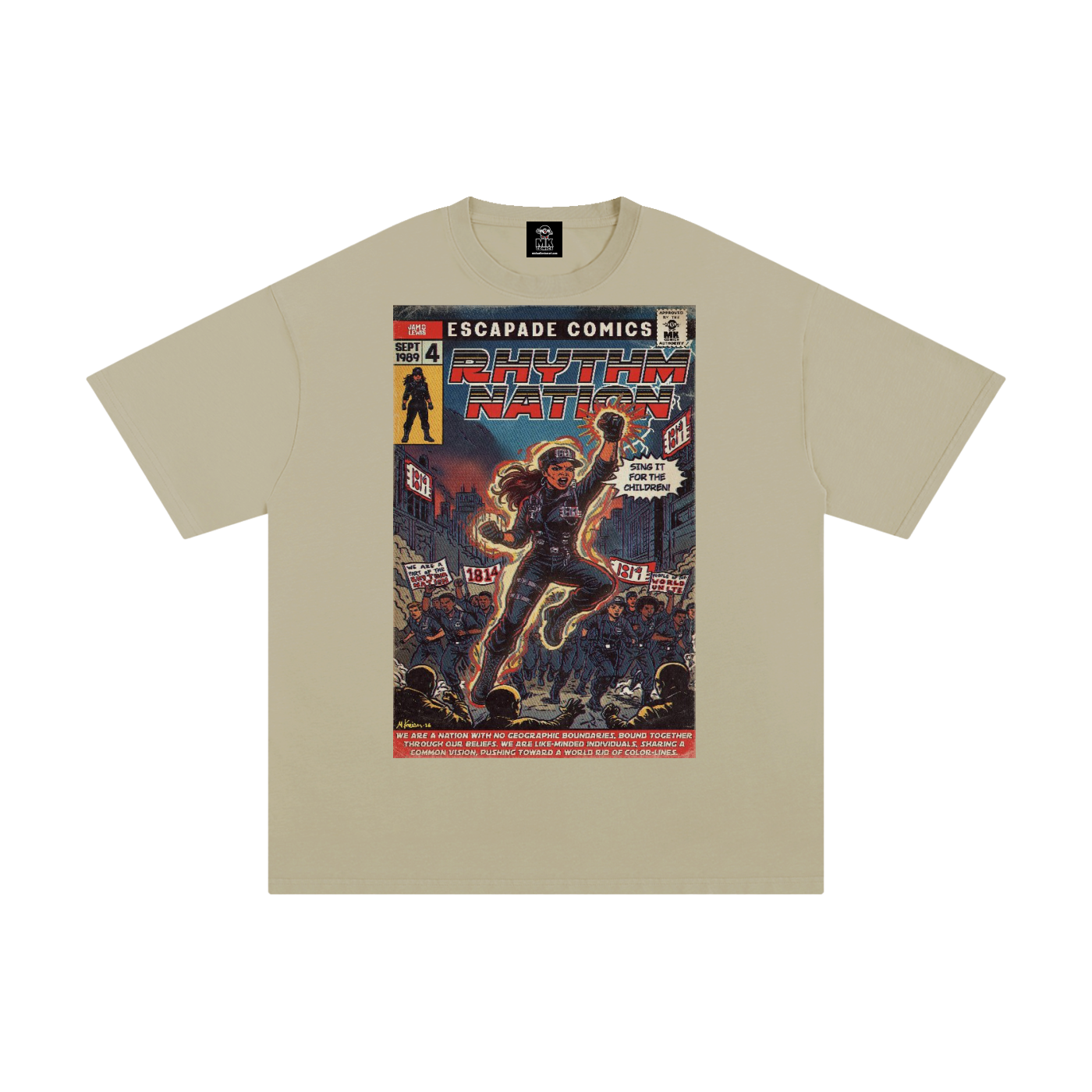 Rhythm Nation - Unisex Pure Cotton T-Shirt