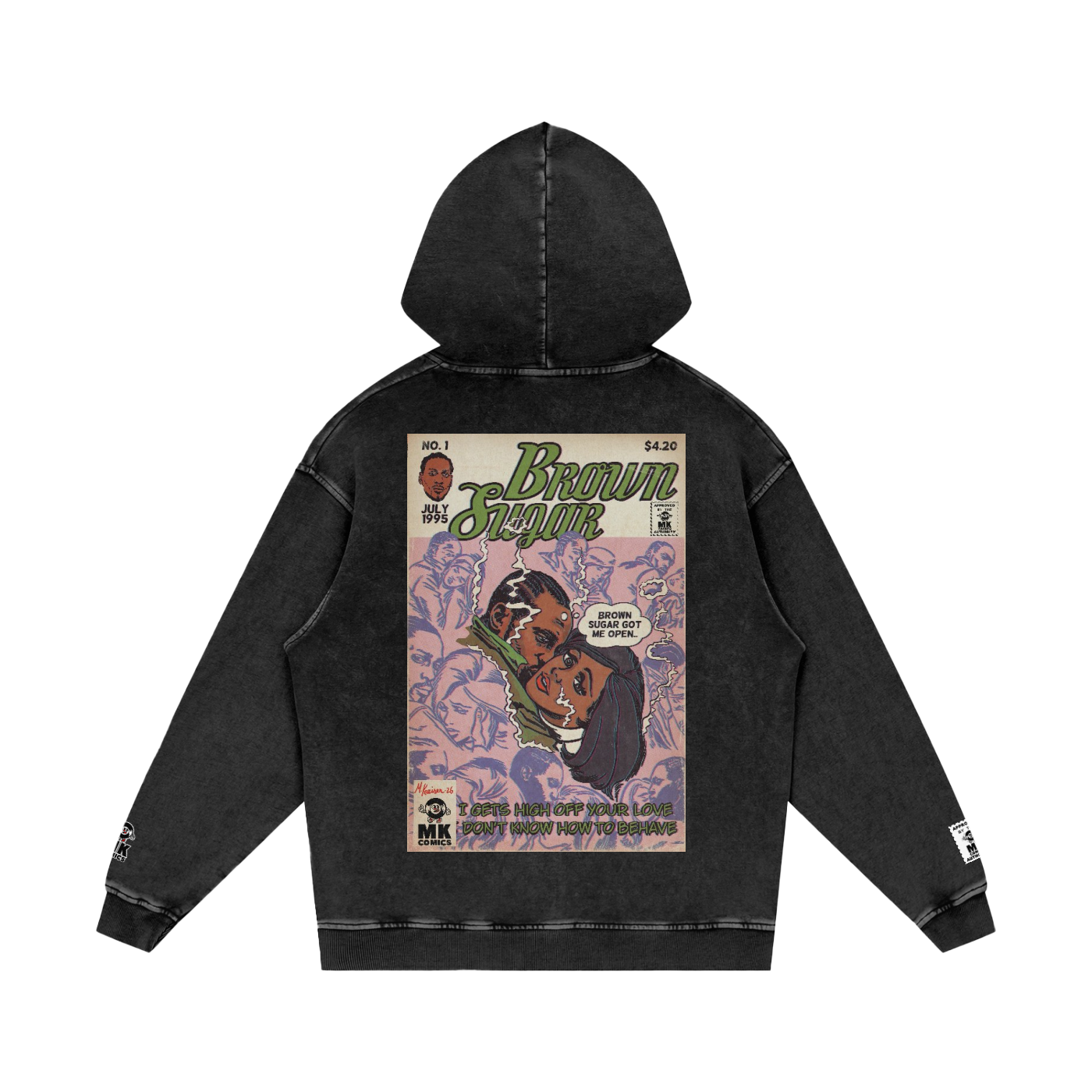 Brown Sugar - Snow Washed Loose Cotton Hoodie