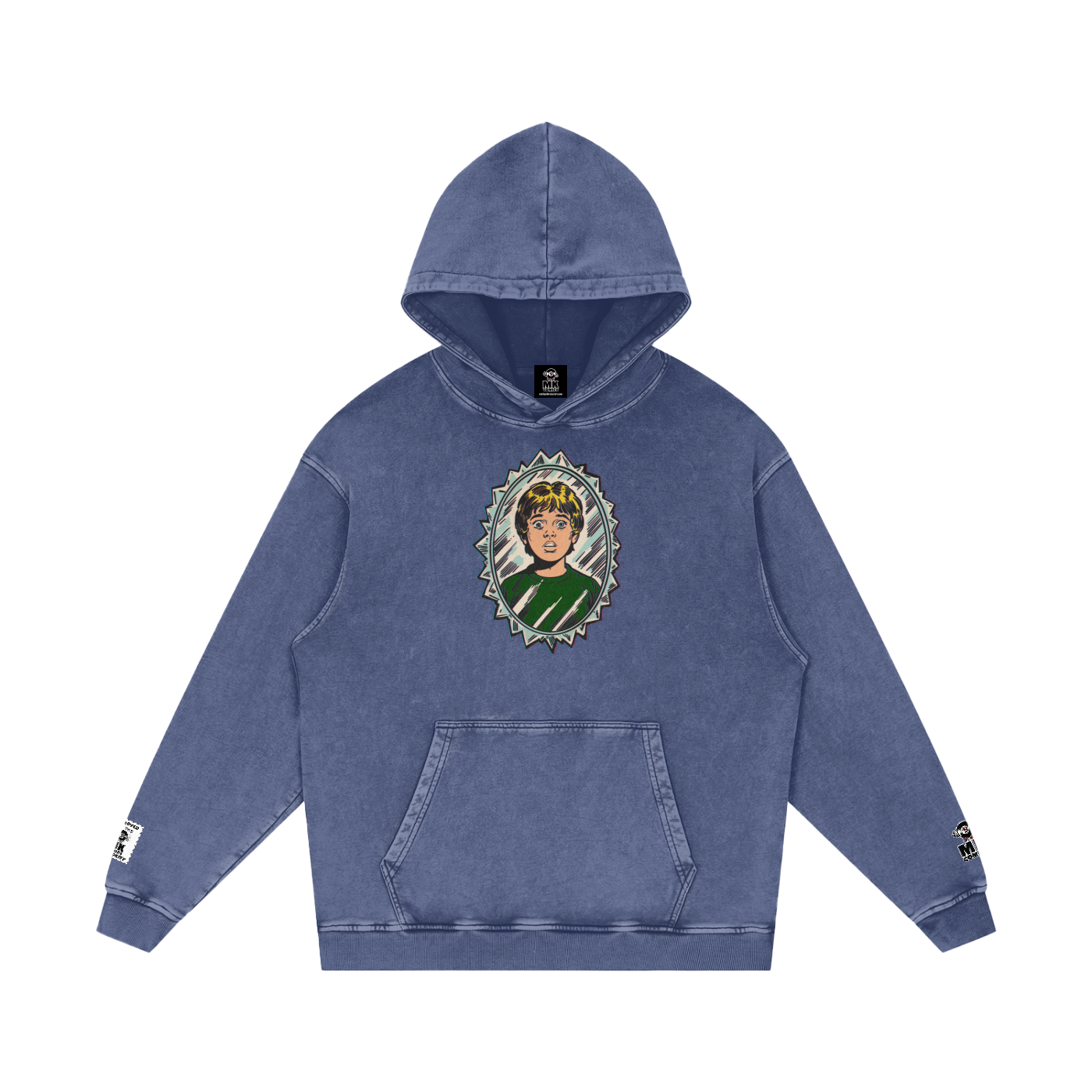 Tommy - Snow Washed Loose Cotton Hoodie