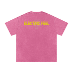 Electric Feel - Snow Washed Oversized Cotton T-Shirt
