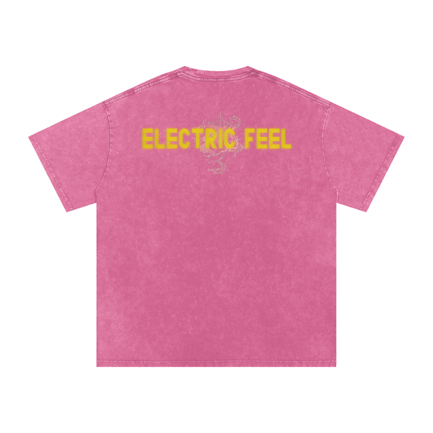 Electric Feel - Snow Washed Oversized Cotton T-Shirt