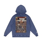 Things Fall Apart - Snow Washed Loose Cotton Hoodie