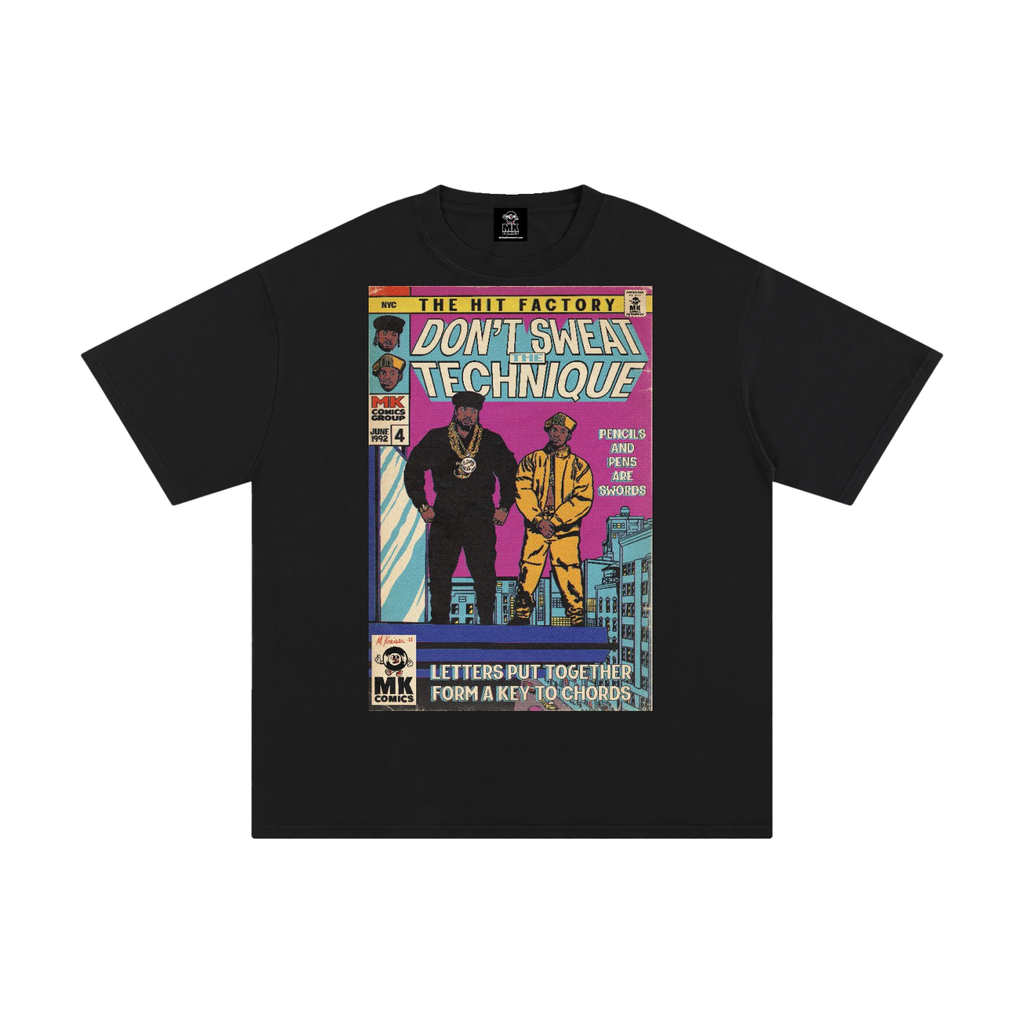 Comic Parody design for Eric B and Rakim's "Don't Sweat the Technique"