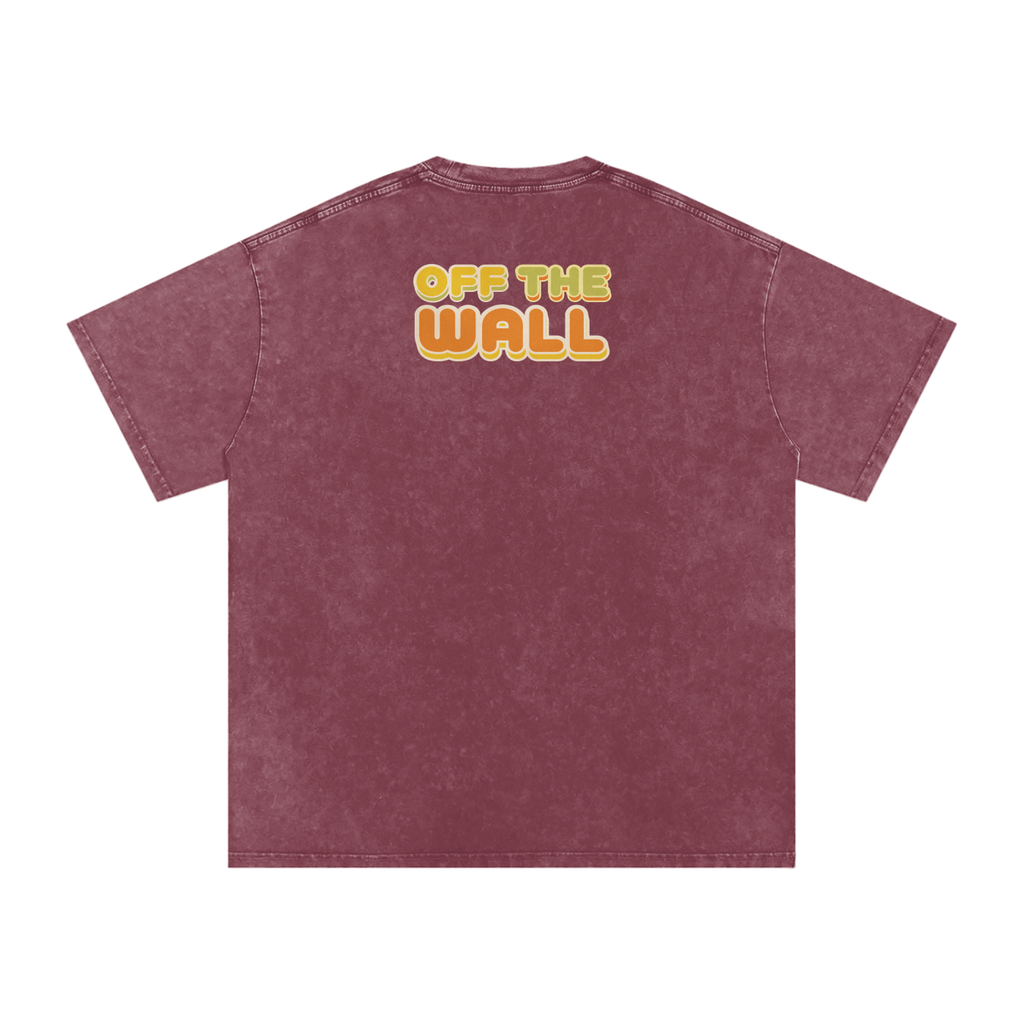 Off the Wall - Snow Washed Oversized Cotton T-Shirt