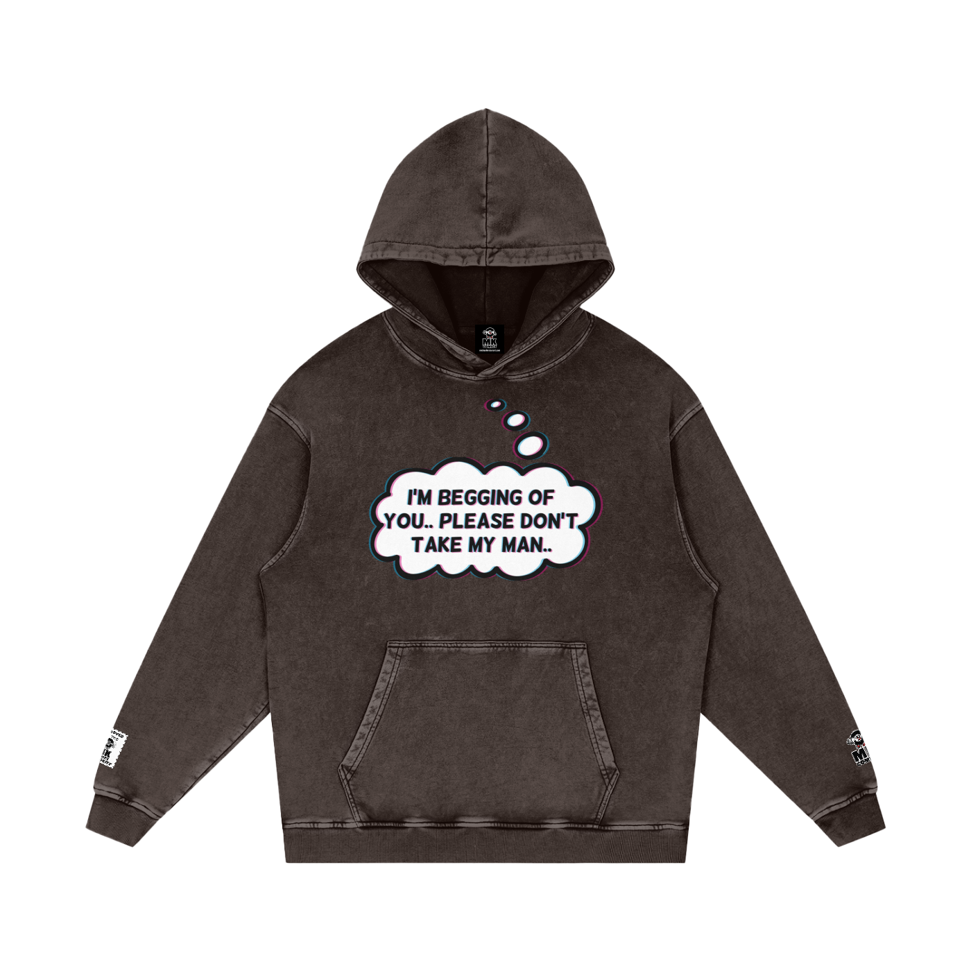 Jolene - Snow Washed Loose Cotton Hoodie