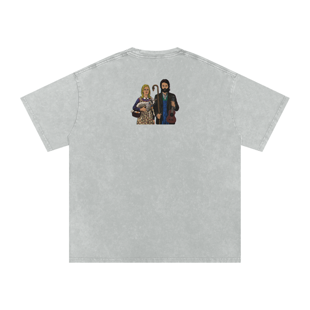Ram - Snow Washed Oversized Cotton T-Shirt