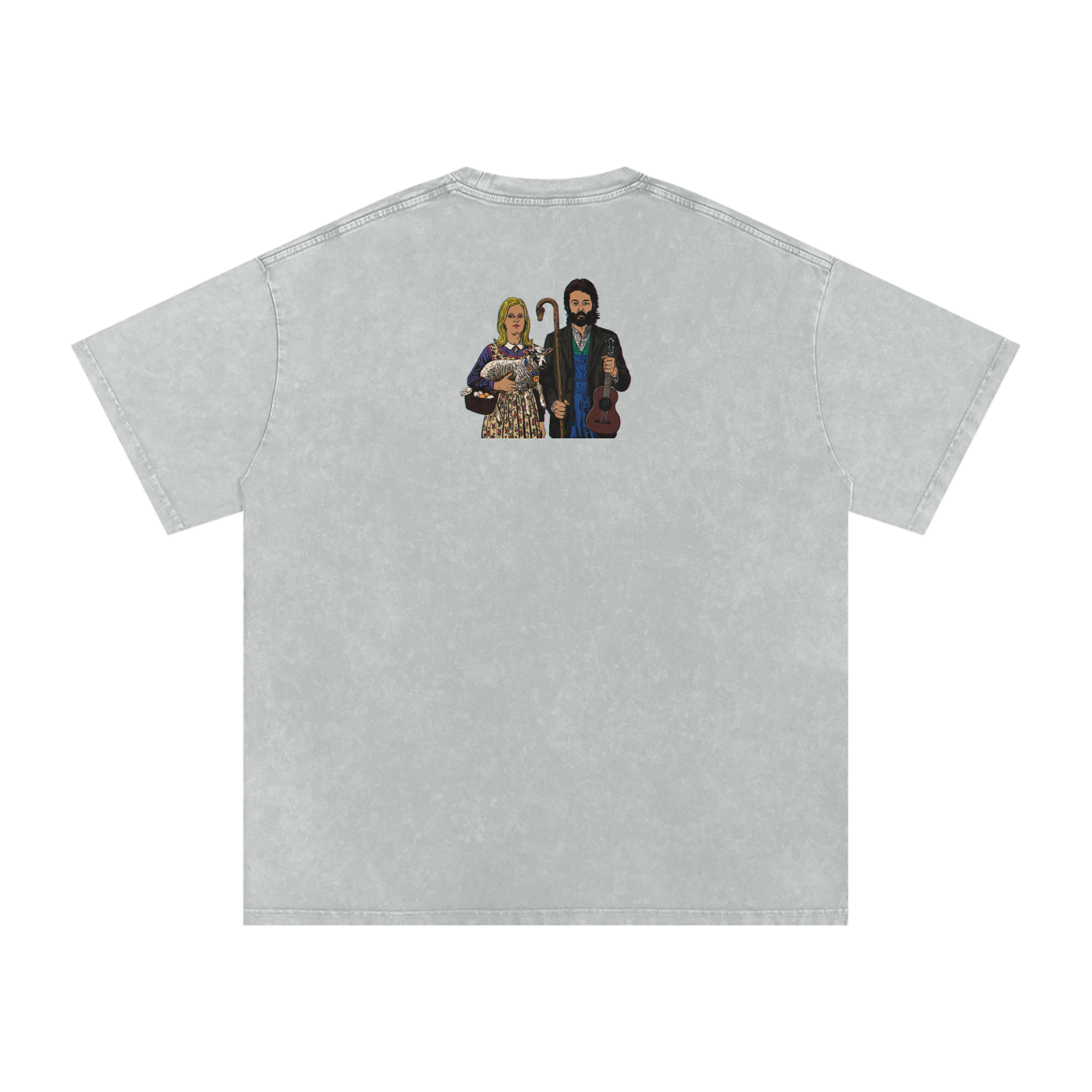 Ram - Snow Washed Oversized Cotton T-Shirt