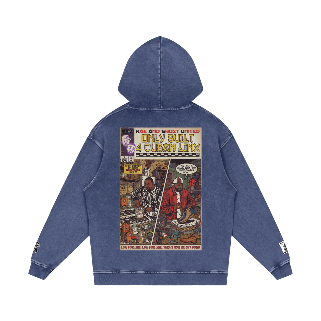 Only Built 4 Cuban Linx - Snow Washed Loose Cotton Hoodie