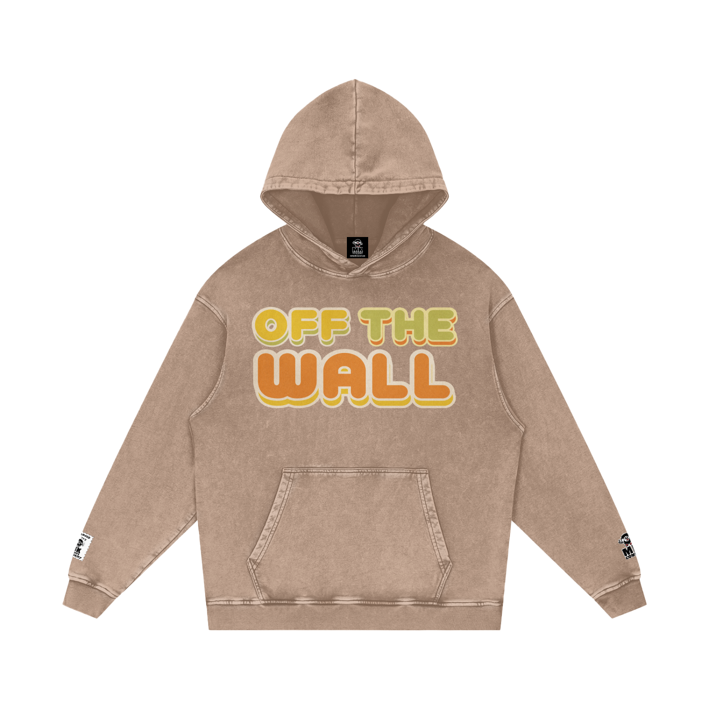 Off the Wall - Snow Washed Loose Cotton Hoodie