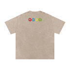 Twisted - Snow Washed Oversized Cotton T-Shirt