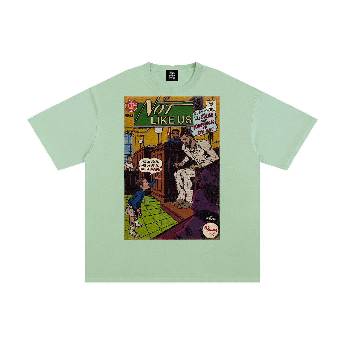 Not Like Us - MK Classics - Unisex Pure Cotton T-Shirt