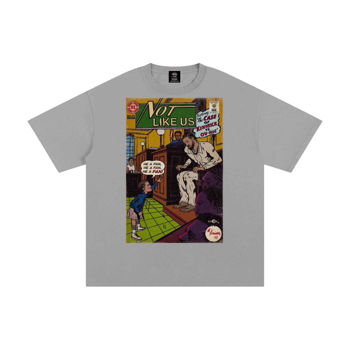 Not Like Us - MK Classics - Unisex Pure Cotton T-Shirt