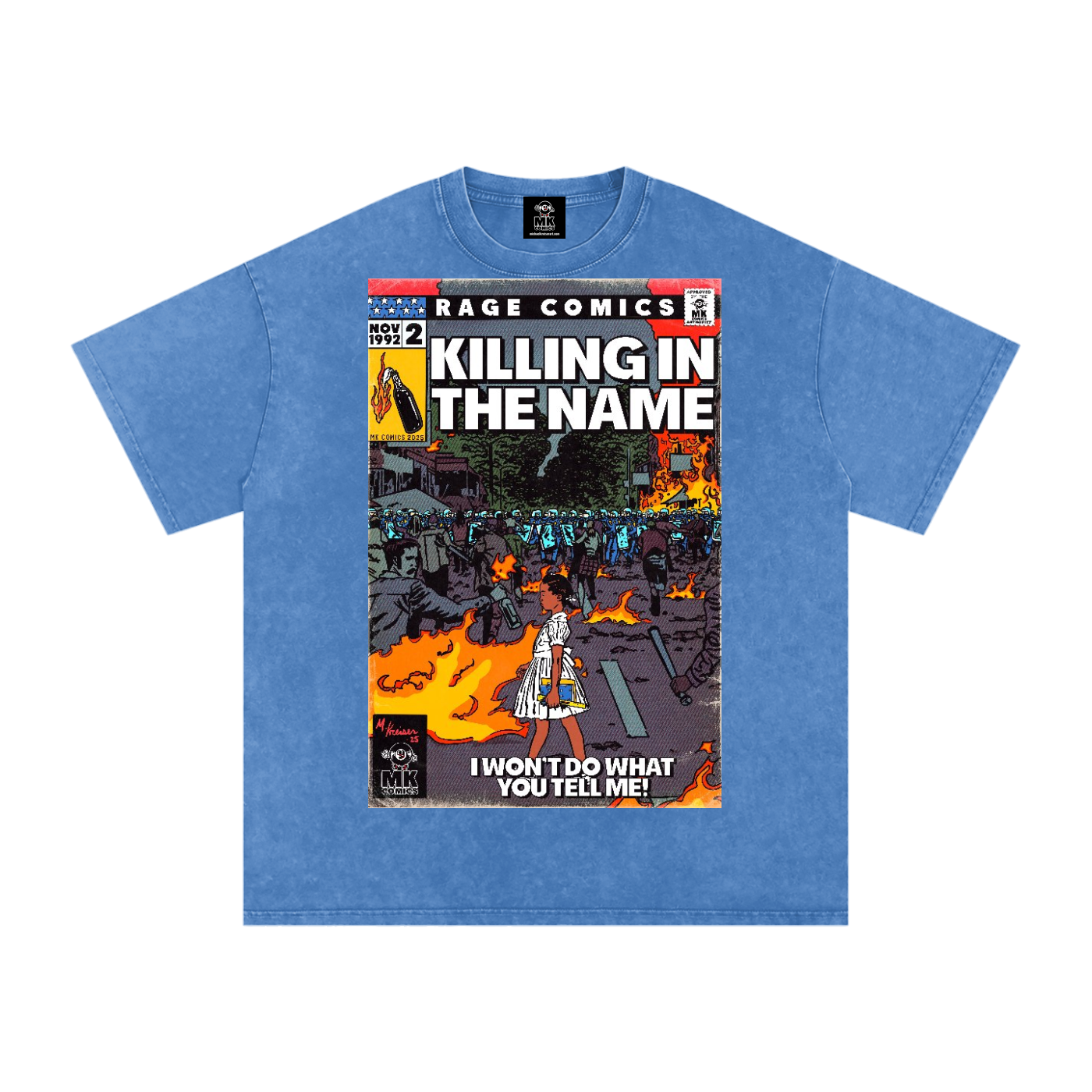 Killing in the Name - Snow Washed Oversized Cotton T-Shirt
