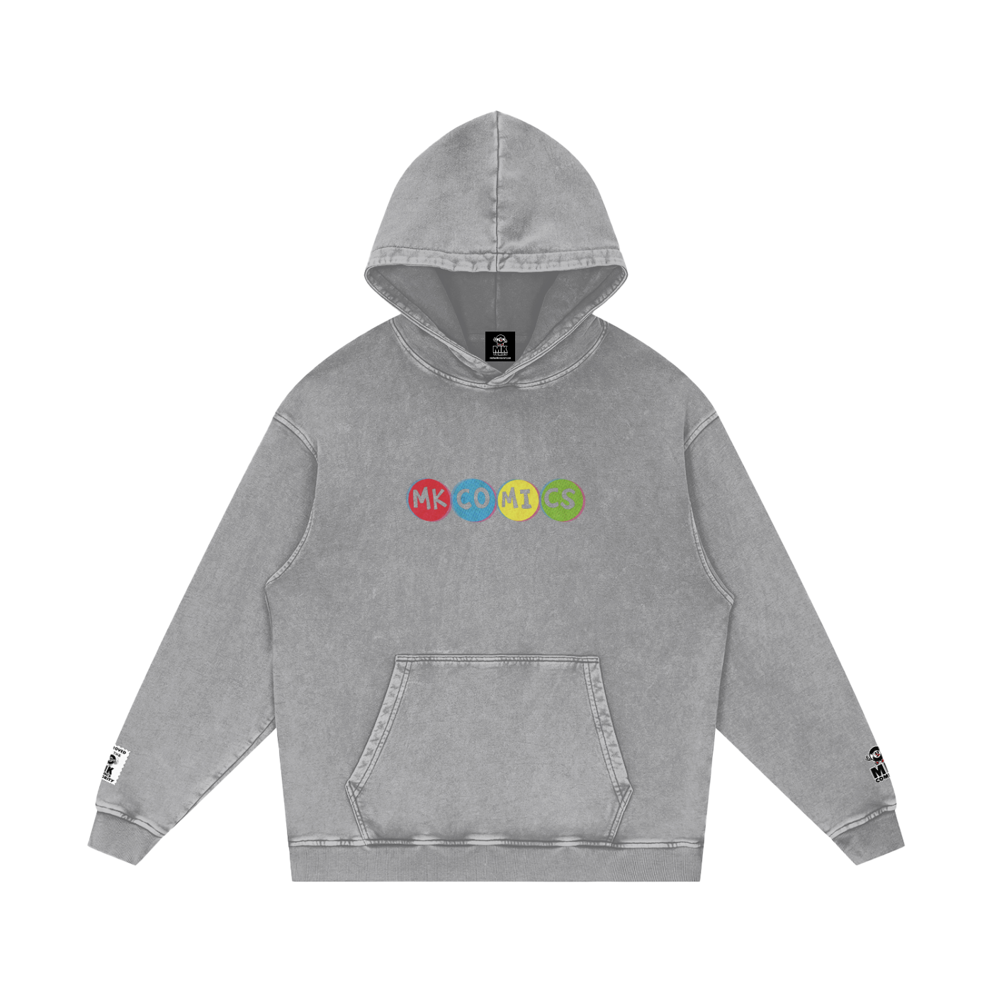 Twisted - Snow Washed Loose Cotton Hoodie
