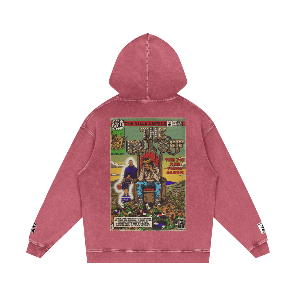 The Fall Off - Snow Washed Loose Cotton Hoodie