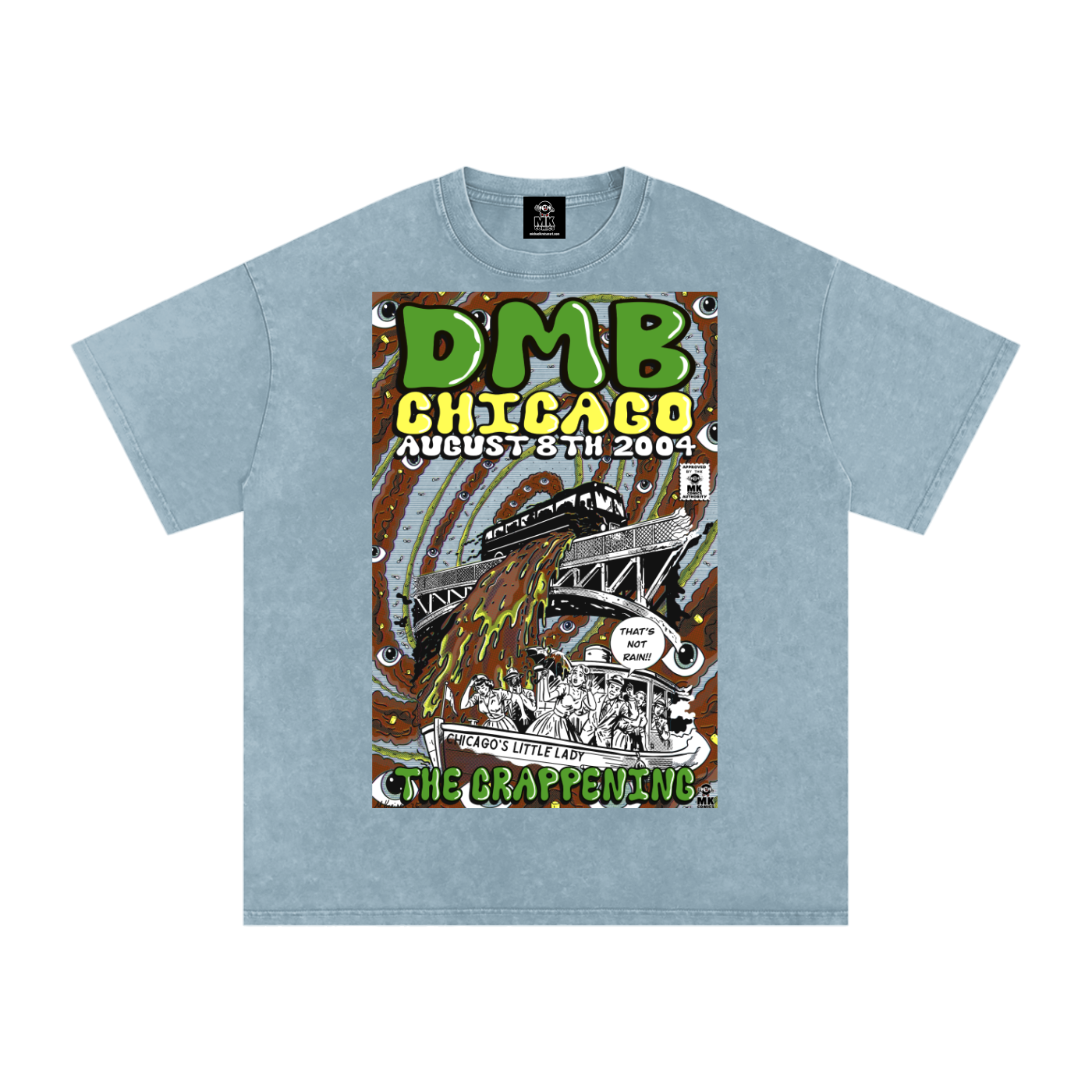 The Crappening - Snow Washed Oversized Cotton T-Shirt