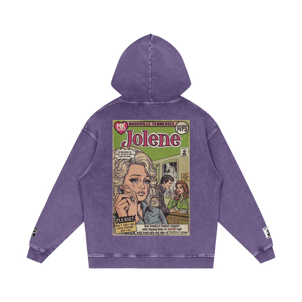 Jolene - Snow Washed Loose Cotton Hoodie
