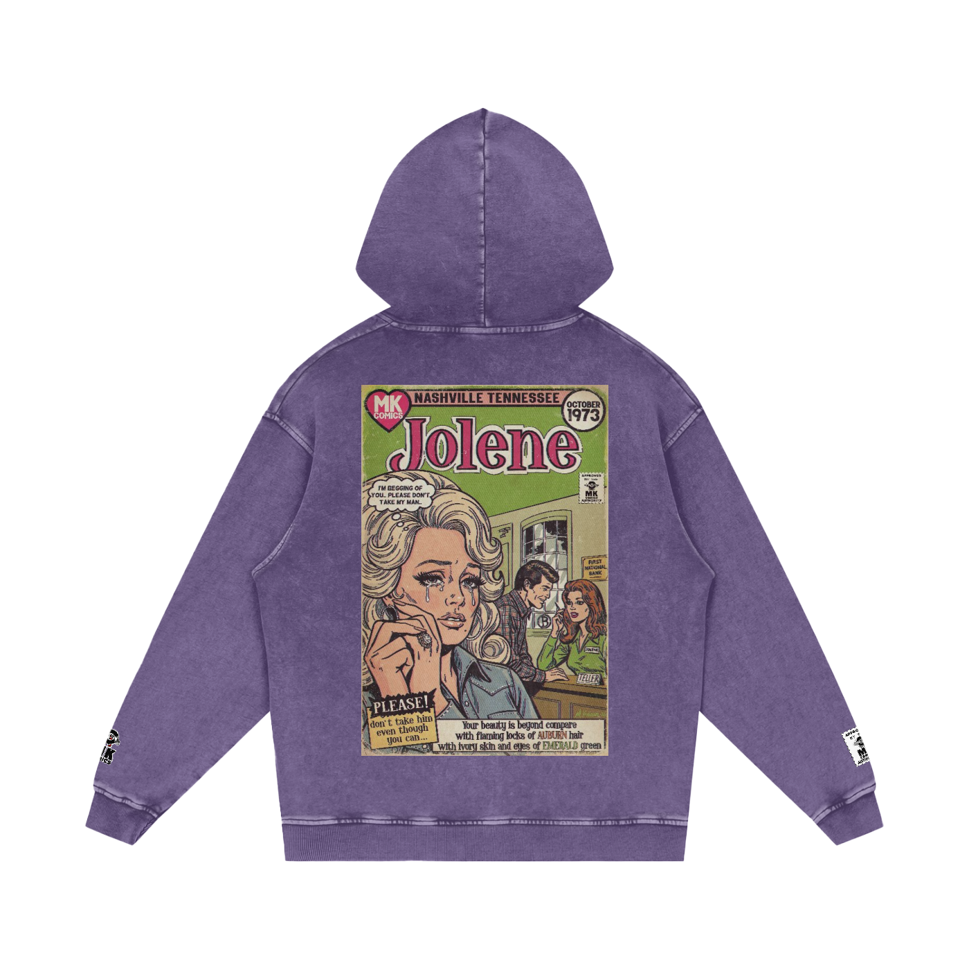 Jolene - Snow Washed Loose Cotton Hoodie