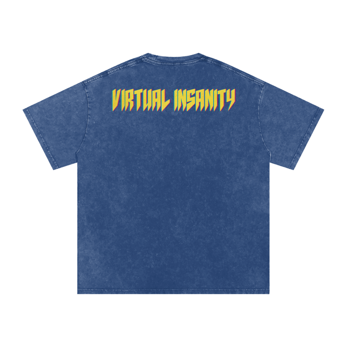 Virtual Insanity - Snow Washed Oversized Cotton T-Shirt