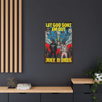 Let God Sort Em Out - Matte Canvas, Framed (Multi-color)