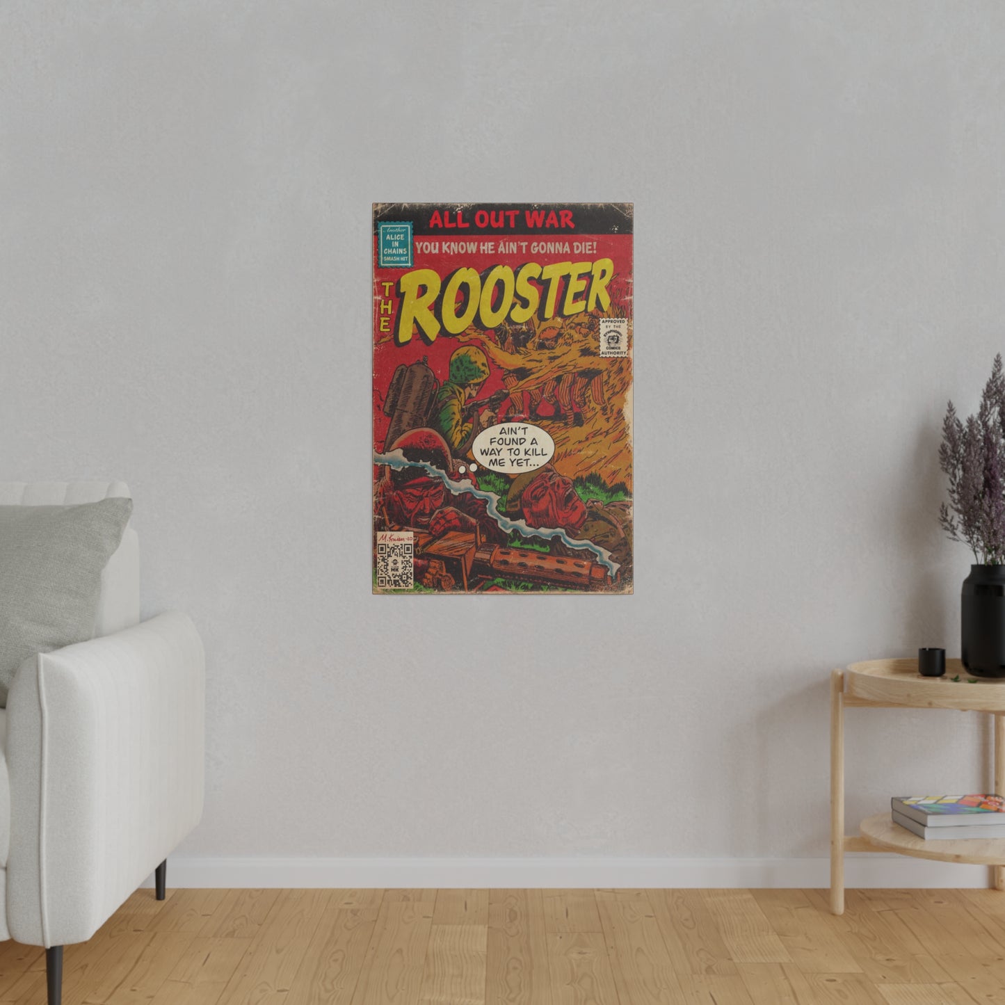 Alice In Chains - Rooster - Matte Canvas, Stretched, 0.75"