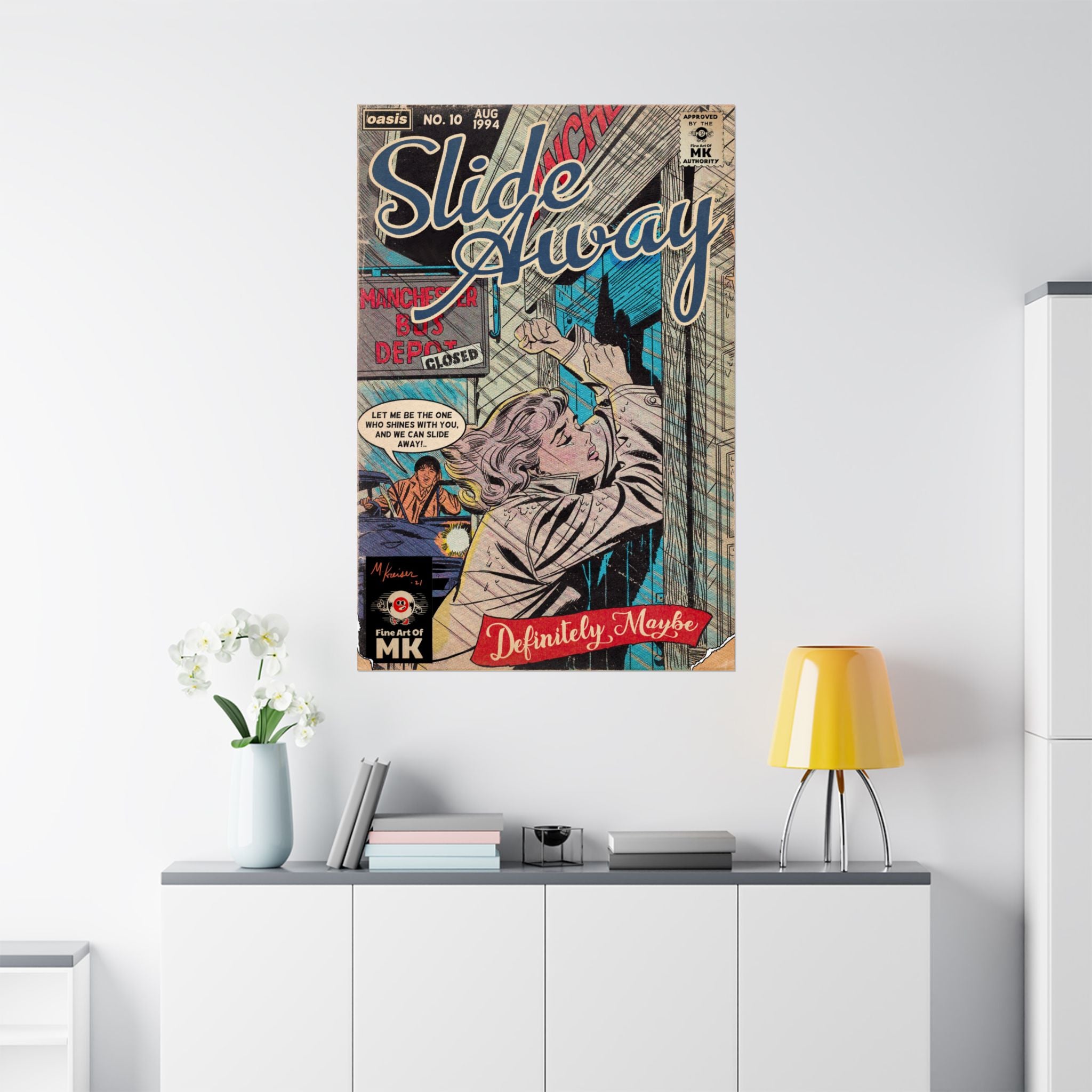 Slide Away - Matte Vertical Posters