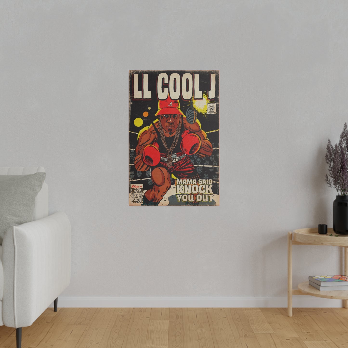 LL Cool J - Mama Said Knock You Out - Matte Canvas, Stretched, 0.75"