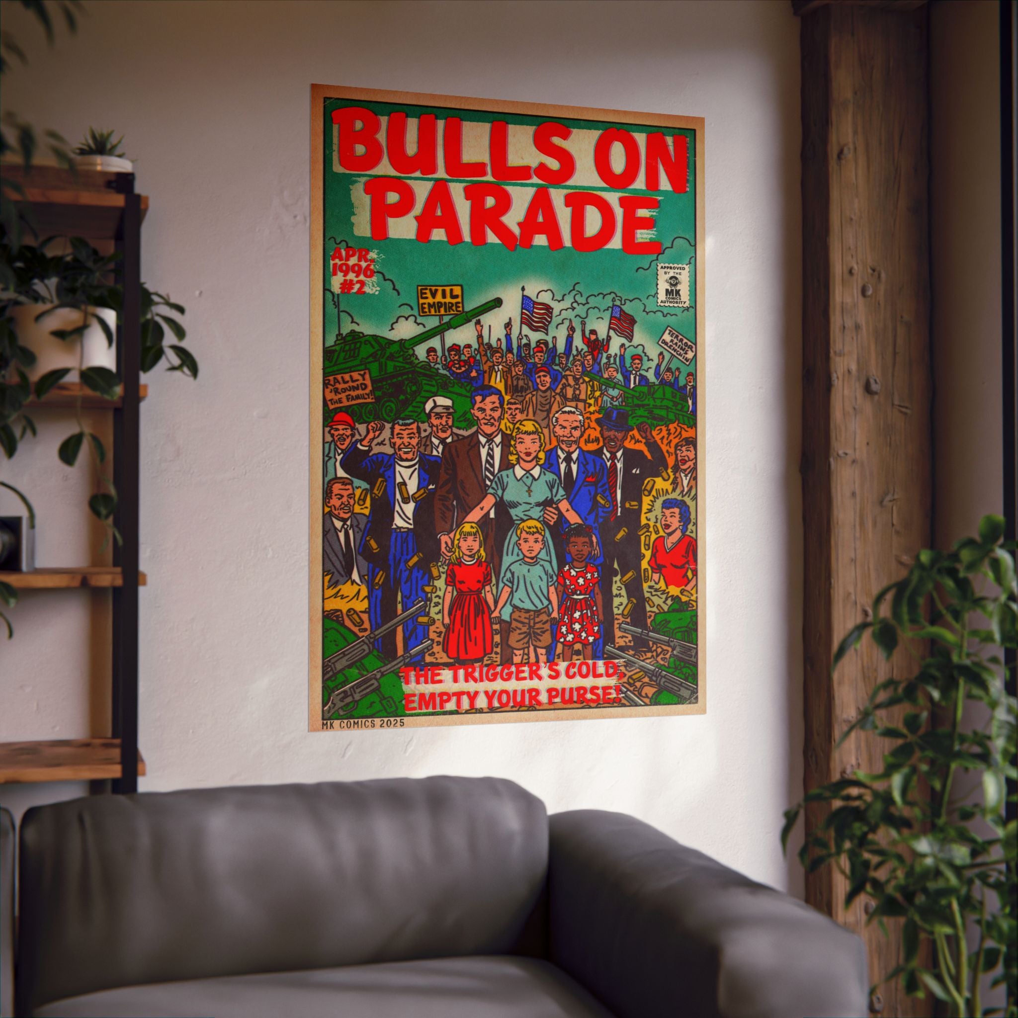 Bulls Parade -Matte Vertical Posters