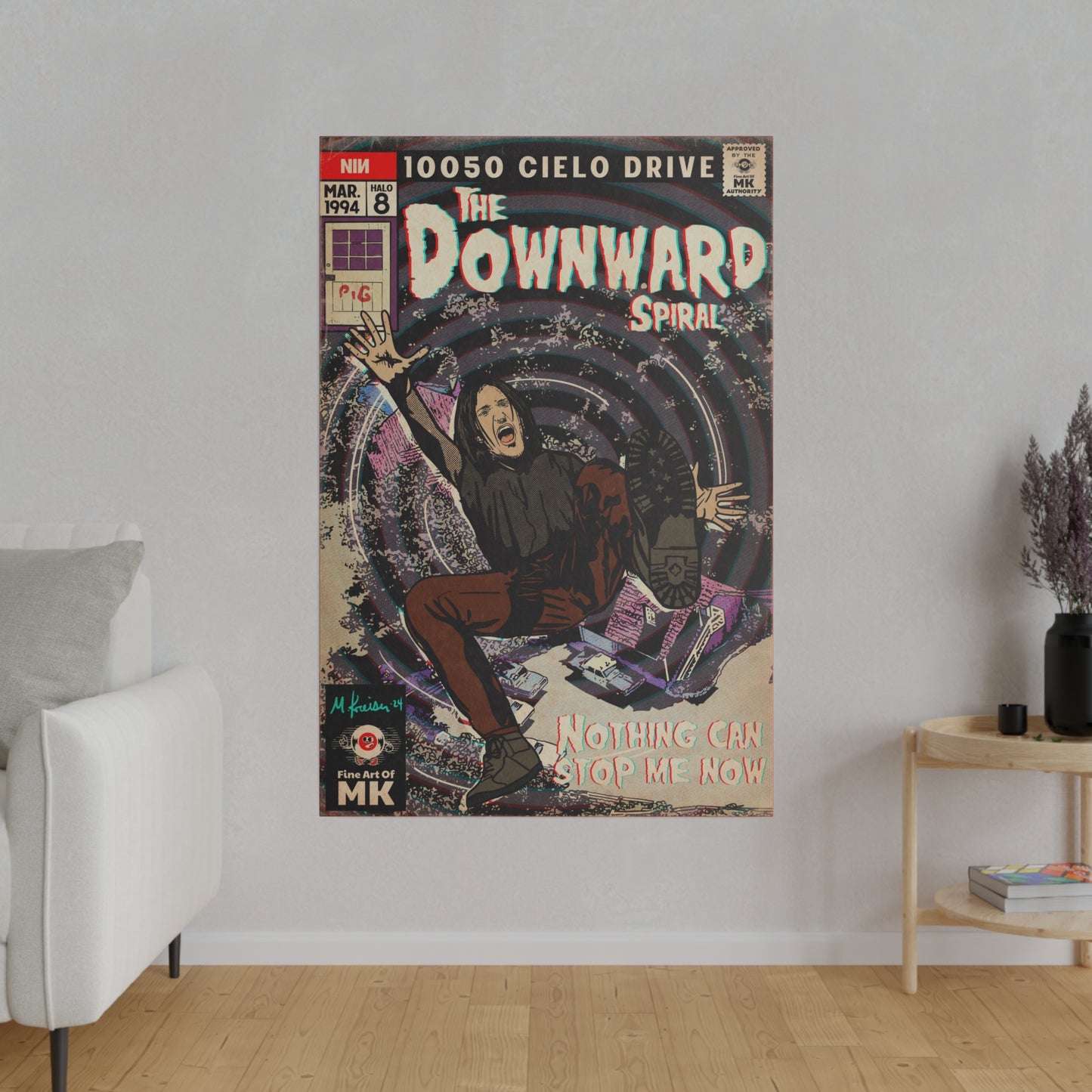 The Downward Spiral - Matte Canvas, Stretched, 0.75"