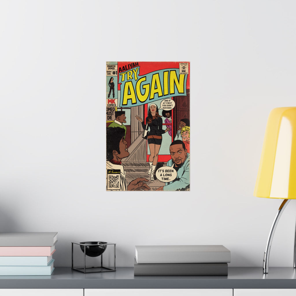 Try Again - Matte Vertical Posters