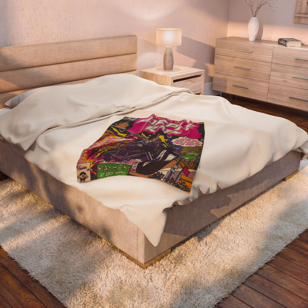 Purple Rain - Velveteen Plush Blanket
