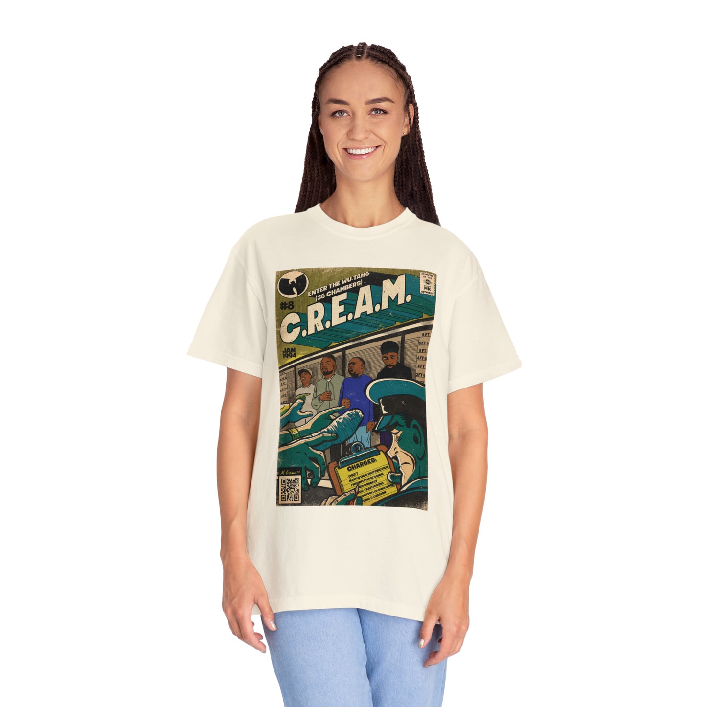 Wu-Tang Clan - C.R.E.A.M - Unisex Comfort Colors T-shirt