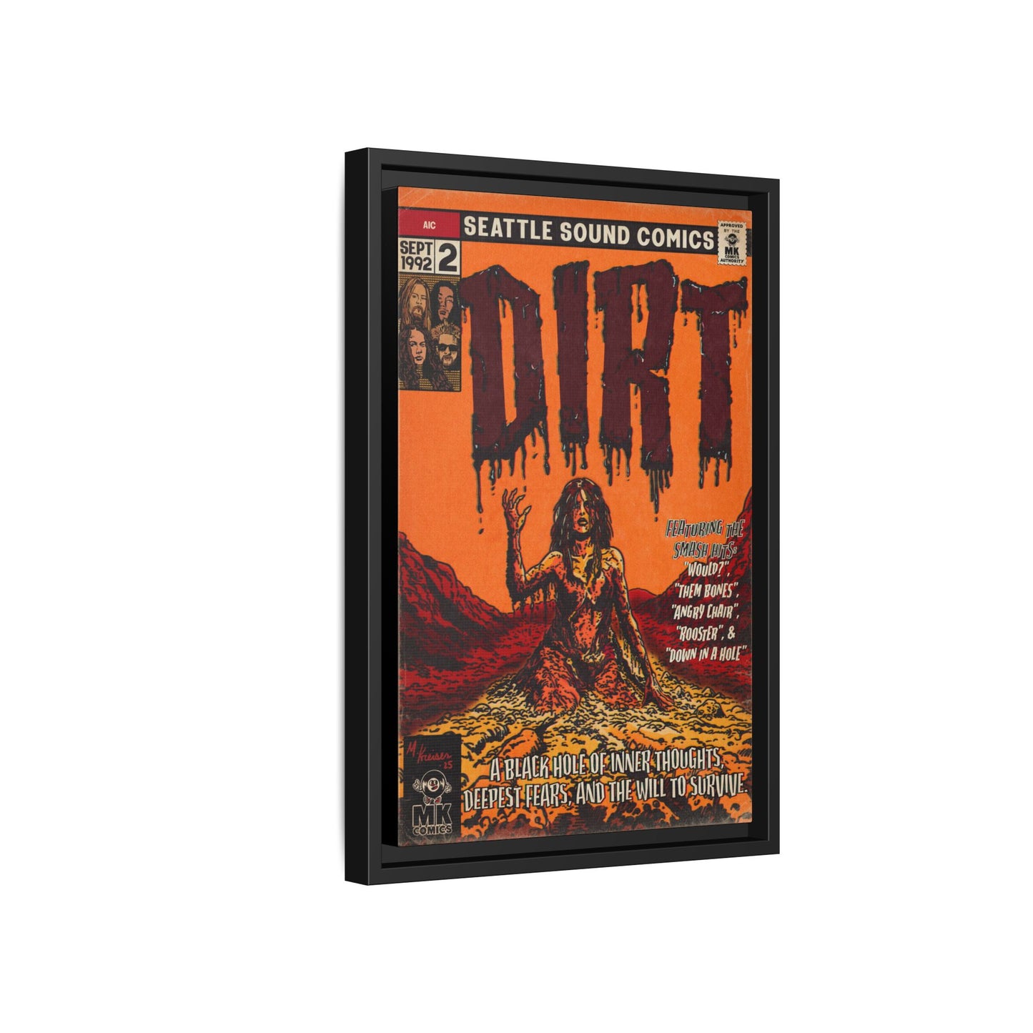 Dirt - Matte Canvas, Framed (Multi-color)