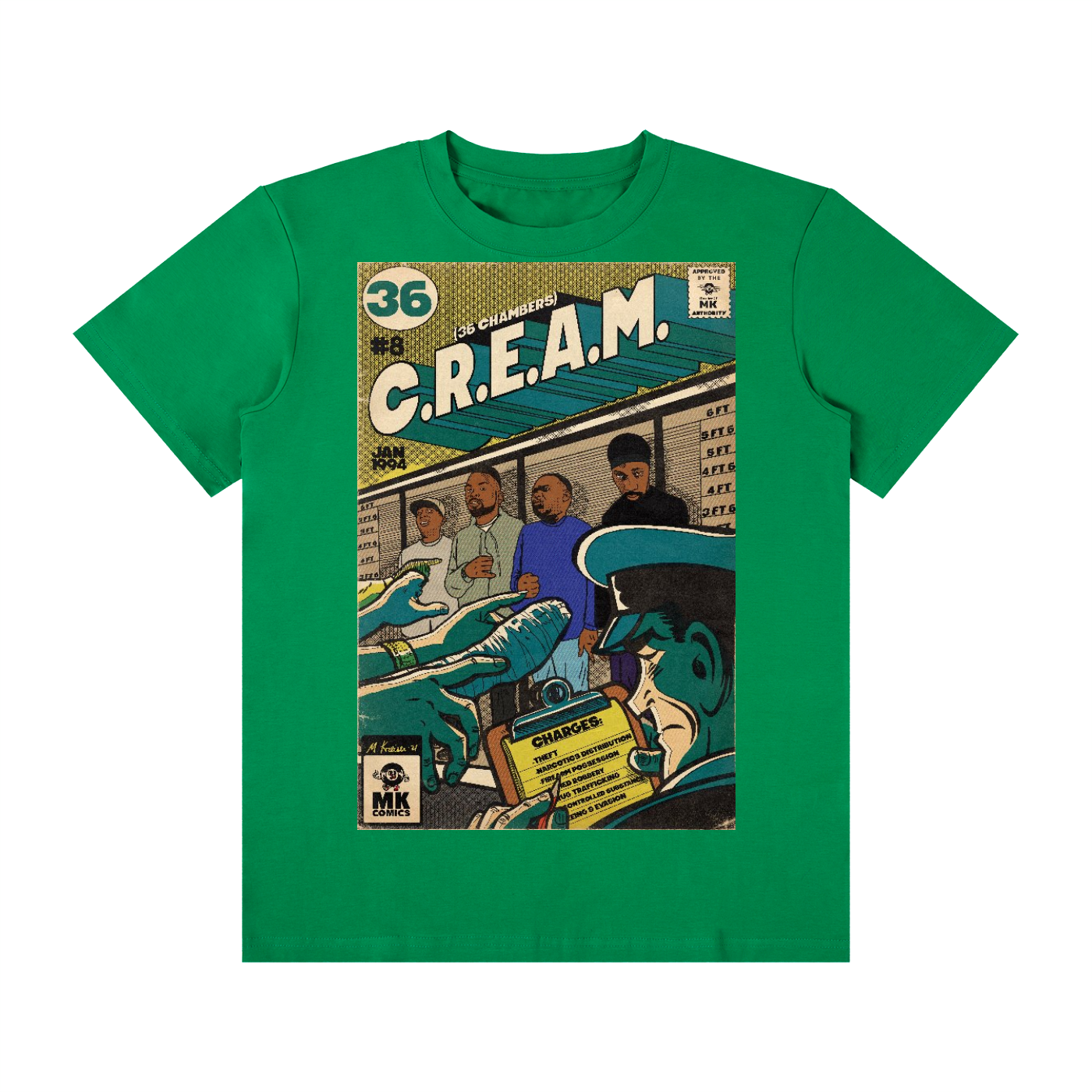 CREAM - MK Classics - Unisex Classic Crew Neck Cotton T-Shirt